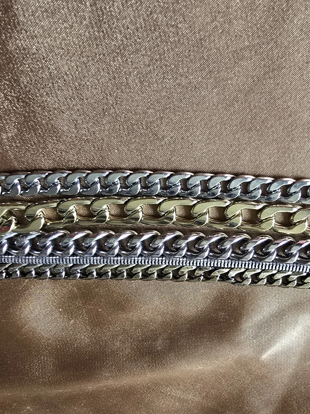 Jenny Bird Gold and Silver Mixed Chain Bracelet Stack